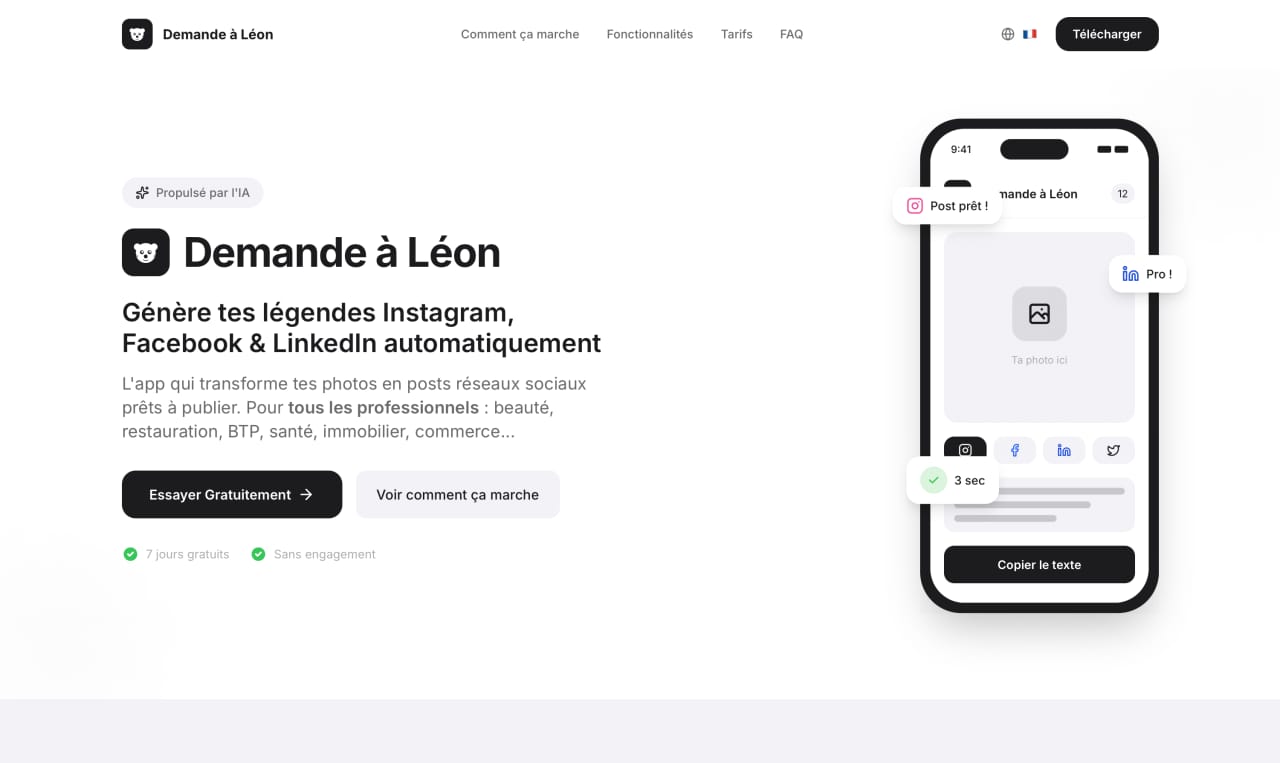 Pierre HERAUD - Projet Demande à Léon